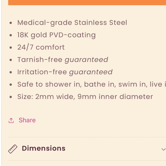 NEW Oh Clem Smooth Huggie Hoop Earrings in Gold for Sensitive Ears 👂 - Picture 7 of 7